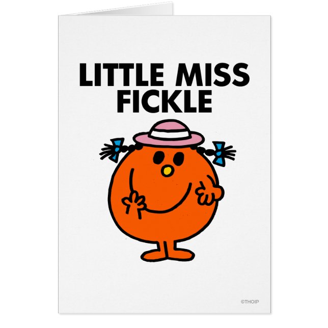 Little Miss Fickle | Lettres noires (Devant)