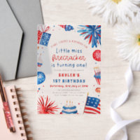 Little Miss Firecracker 4th of July 1st Birthday