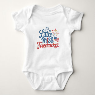 Little Miss Firecracker  Baby Bodysuit