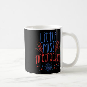 Little Miss Firecracker Funny 4th Of July Patriot Coffee Mug