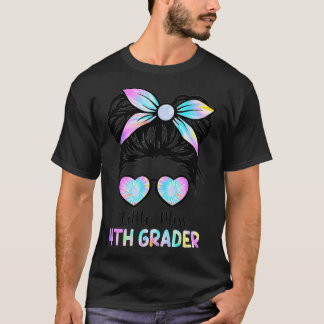Little Miss Fourth Grade Girl Back To School 4th T-Shirt