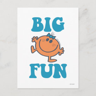 Little Miss Fun Big Fun Postcard
