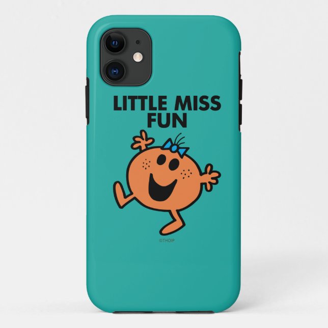 Little Miss Fun Waving Joyously Case-Mate iPhone Case (Back)