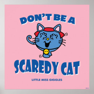 Little Miss Giggles Scaredy Cat Halloween Poster
