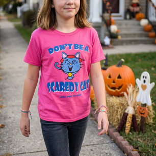 Little Miss Giggles Scaredy Cat Halloween T-Shirt