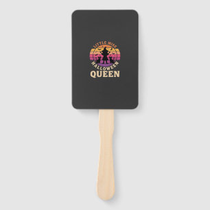 Little Miss Halloween Queen Witch Cat Design_1 Hand Fan
