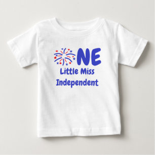 Little Miss Independent 1st Birthday Baby T-Shirt
