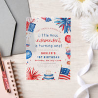 Little Miss Independent 4th of July 1st Birthday