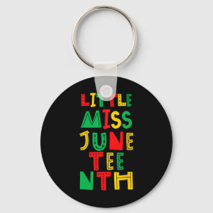 Little Miss Juneteenth Black Girl Magic Toddler Ba Keychain