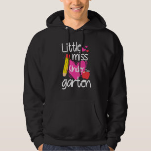 Little Miss Kindergarten First Day Of Hello Kinder Hoodie