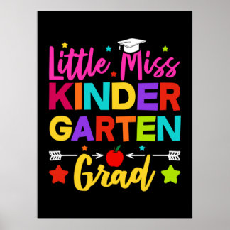 Little Miss Kindergarten Poster