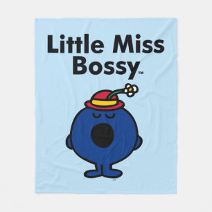 Little Miss Little Miss Bossy is So Bossy Fleece Blanket