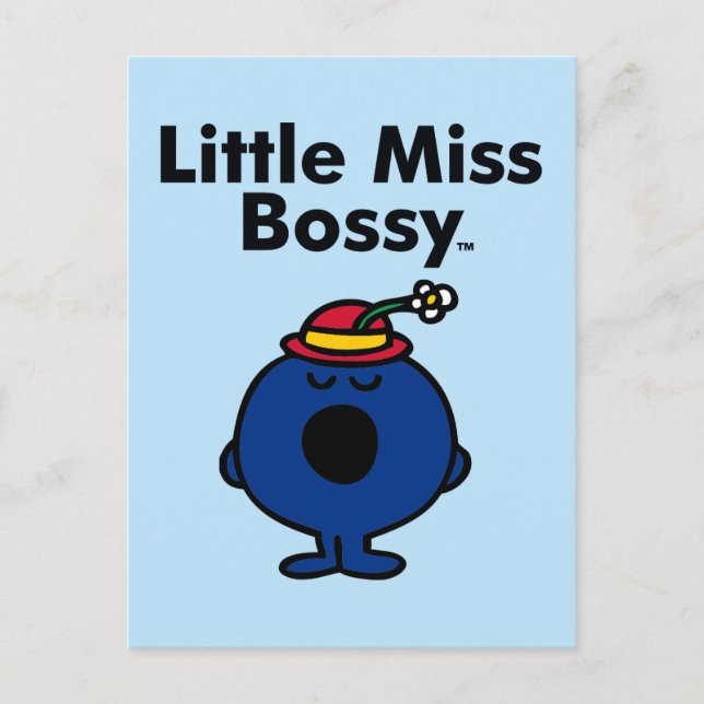Little Miss | Little Miss Bossy is So Bossy Postcard (Front)
