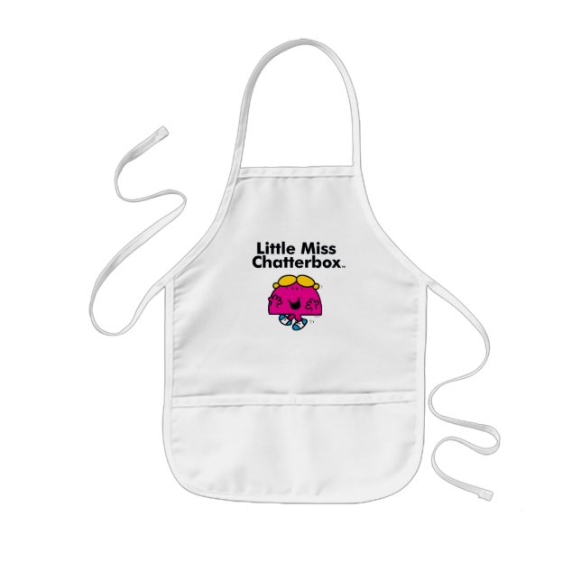 Little Miss | Little Miss Chatterbox is So Chatty Kids Apron (Front)