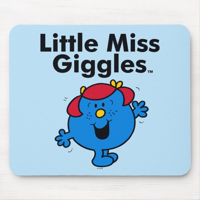 Little Miss | Little Miss Giggles Likes To Laugh Mouse Pad (Front)