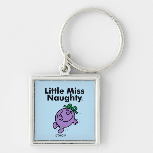 Little Miss | Little Miss Naughty is So Naughty Keychain (Front)