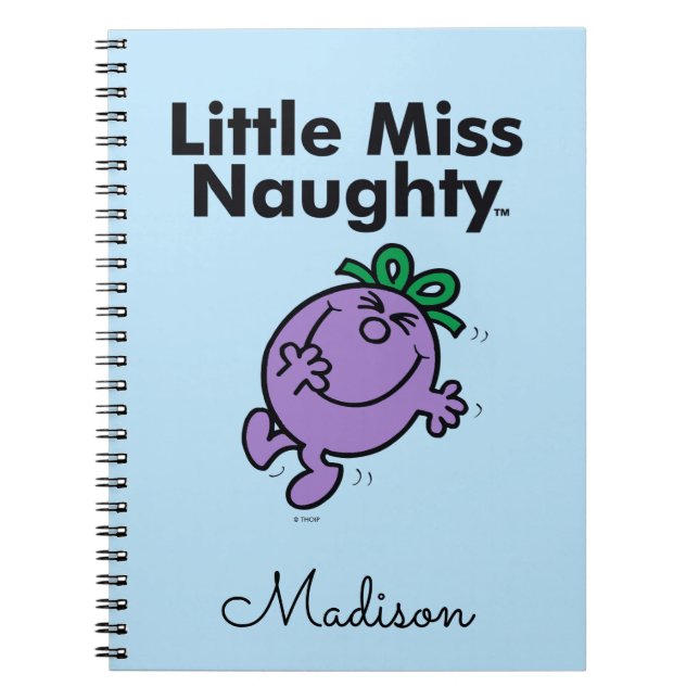 Little Miss | Little Miss Naughty is So Naughty Notebook (Front)