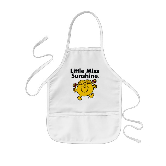 Little Miss | Little Miss Sunshine is a Ray of Sun Kids Apron (Front)
