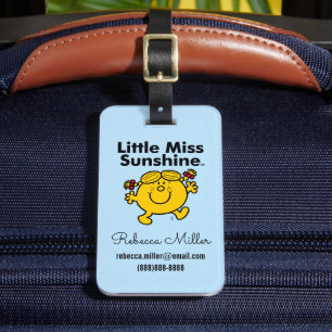 Little Miss   Little Miss Sunshine is a Ray of Sun Luggage Tag
