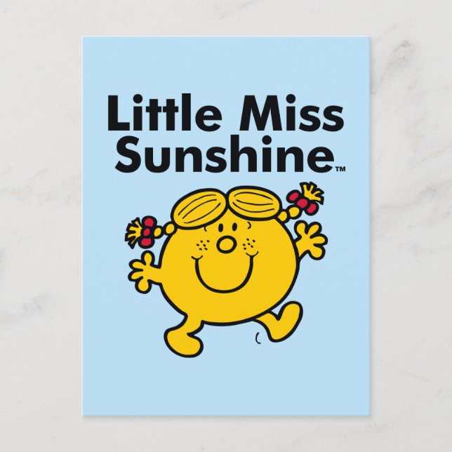 Little Miss | Little Miss Sunshine is a Ray of Sun Postcard (Front)
