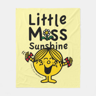 Little Miss   Little Miss Sunshine Laughs Fleece Blanket