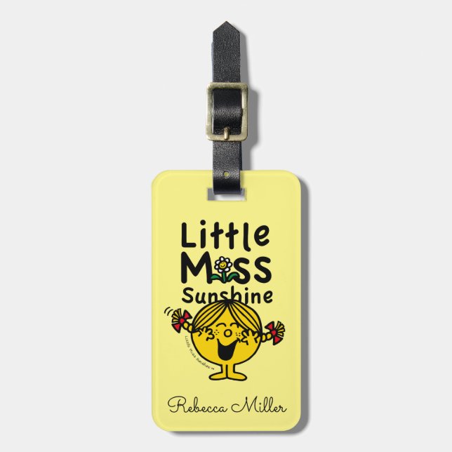 Little Miss | Little Miss Sunshine Laughs Luggage Tag (Front Vertical)