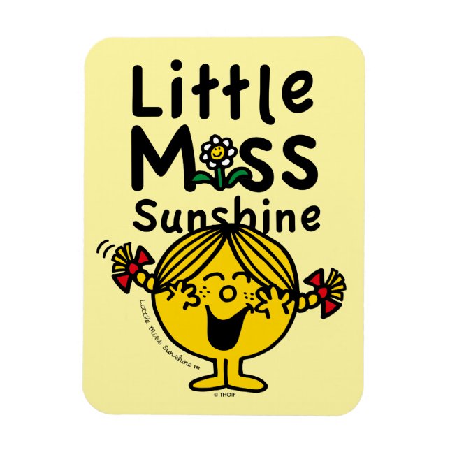 Little Miss | Little Miss Sunshine Laughs Magnet (Vertical)