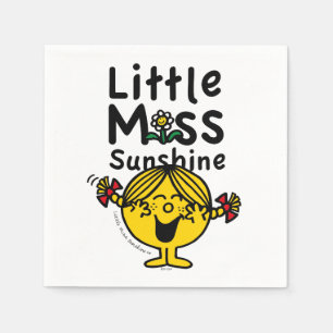 Little Miss   Little Miss Sunshine Laughs Napkin