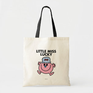 Little Miss Lucky Black Lettering Tote Bag