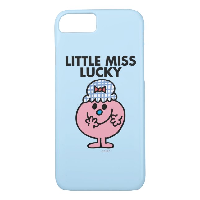 Little Miss Lucky Hiding Her Mouth Case-Mate iPhone Case (Back)