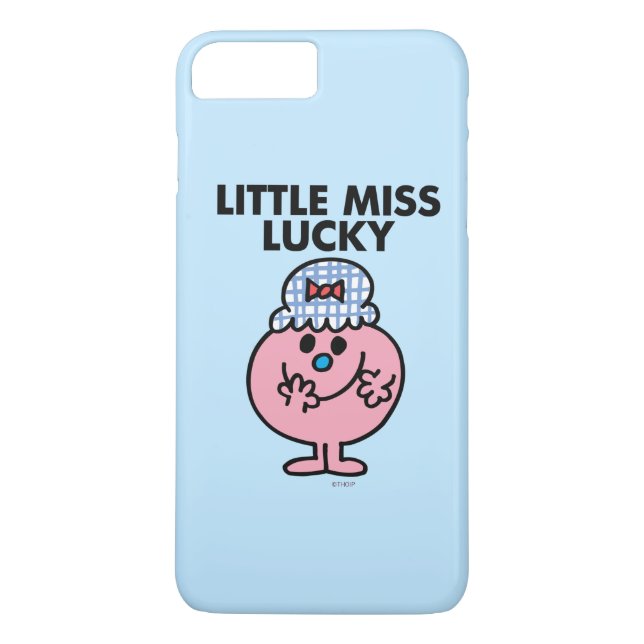 Little Miss Lucky Hiding Her Mouth Case-Mate iPhone Case (Back)