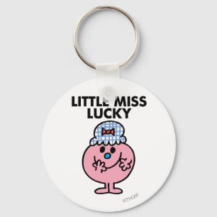 Little Miss Lucky Hiding Her Mouth Keychain