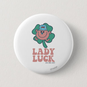 Little Miss Lucky Lady Luck 2 Inch Round Button