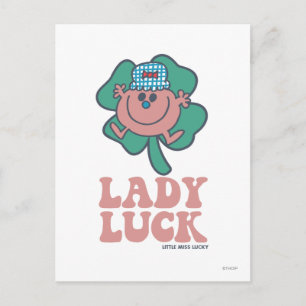 Little Miss Lucky Lady Luck Postcard