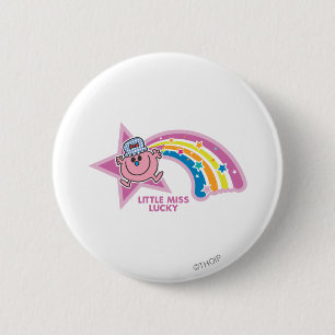Little Miss Lucky Rainbow 2 Inch Round Button