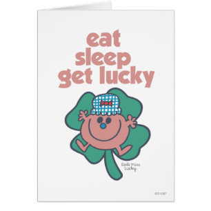Little Miss Lucky's Motto   Green clover