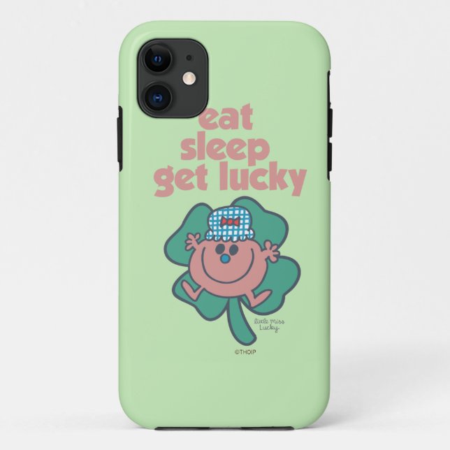 Little Miss Lucky's Motto | Green clover Case-Mate iPhone Case (Back)