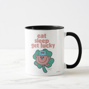 Little Miss Lucky's Motto   Green clover Mug