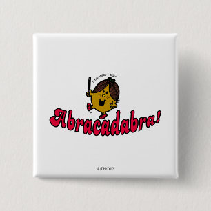 Little Miss Magic Abracadabra 2 Inch Square Button