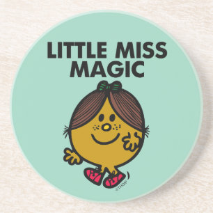 Little Miss Magic Black Lettering Coaster