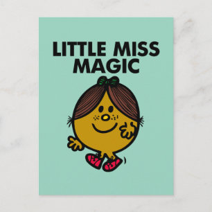 Little Miss Magic   Black Lettering Postcard