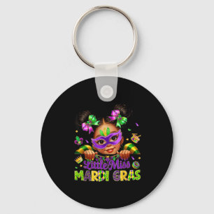 Little Miss Mardi Gras Carnival New Orleans Fleur Keychain