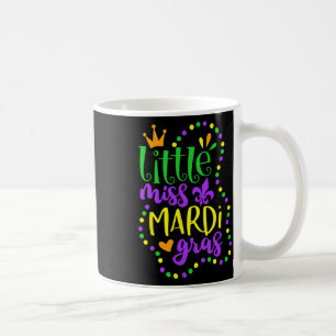 Little Miss Mardi Gras Kids Carnival Apparel Girls Coffee Mug