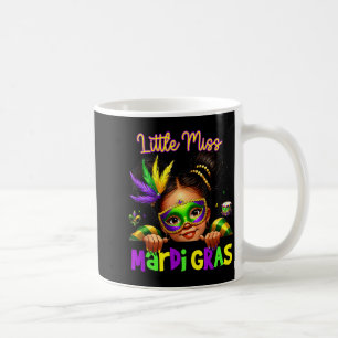 Little Miss Mardi Gras Messy Bun Girls Kids New Or Coffee Mug