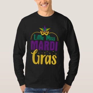 Little Miss Mardi Gras Nola Girl Teen Kids Young T-Shirt