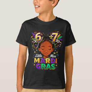Little Miss Mardi Gras Six Seven 67 Meme  T-Shirt