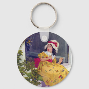 Little Miss Muffet Nursery Rhyme Keychain