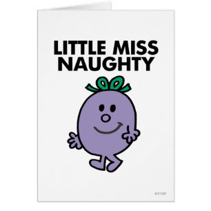 Little Miss Naughty   Black Lettering