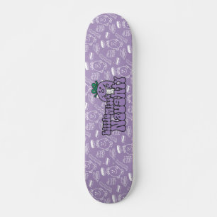 Little Miss Naughty Hiding Skateboard