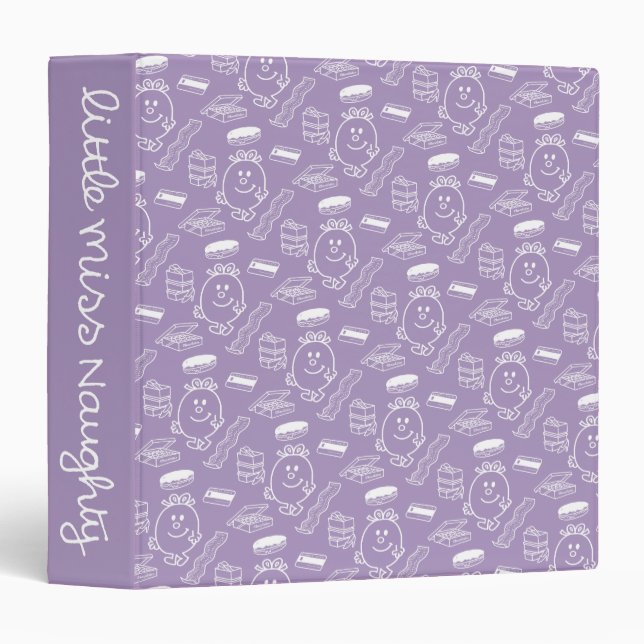 Little Miss Naughty | Purple Print Binder (Front/Spine)